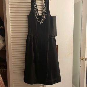 Vintage Lily Pulitzer black gemstone fit and flare cocktail dress with pockets